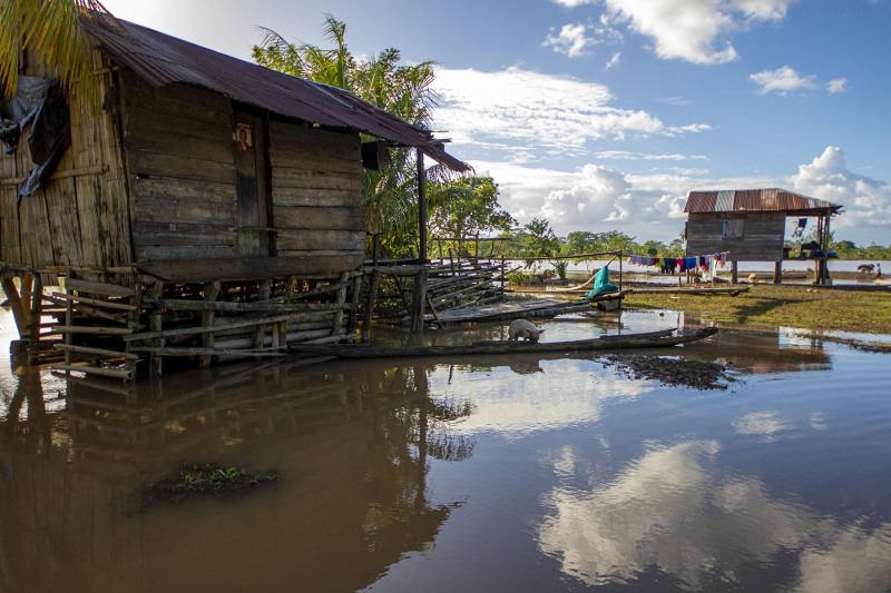 Hurricane damage in the Kiwastara community.