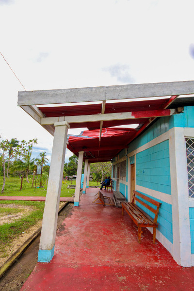 Hurricane damage in the Kuiwitingny community.